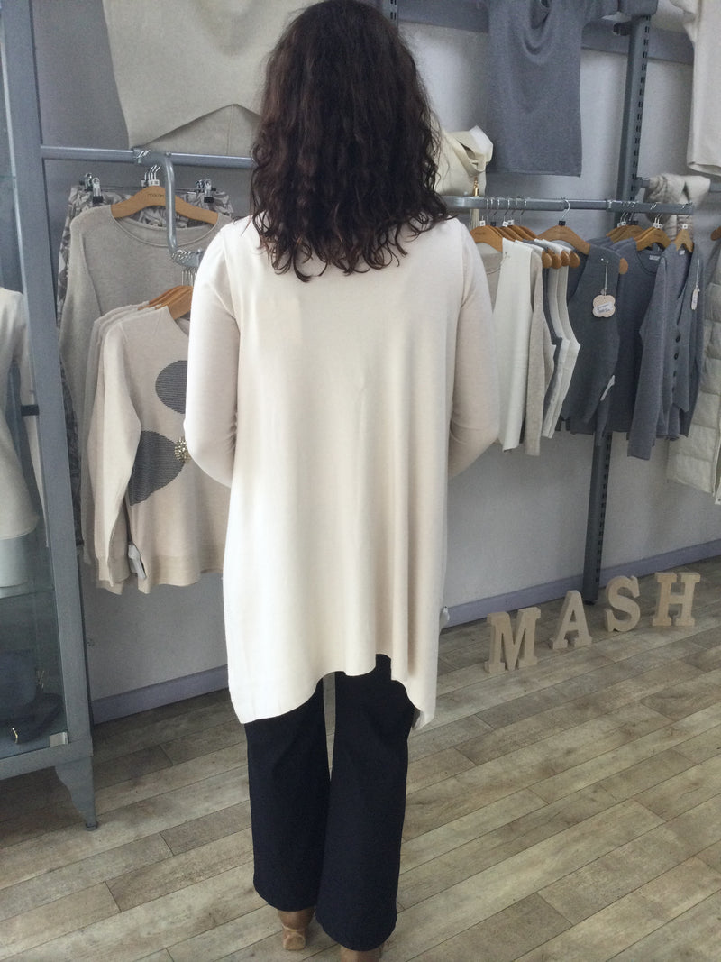 LONG KNIT WAISTCOAT TOP