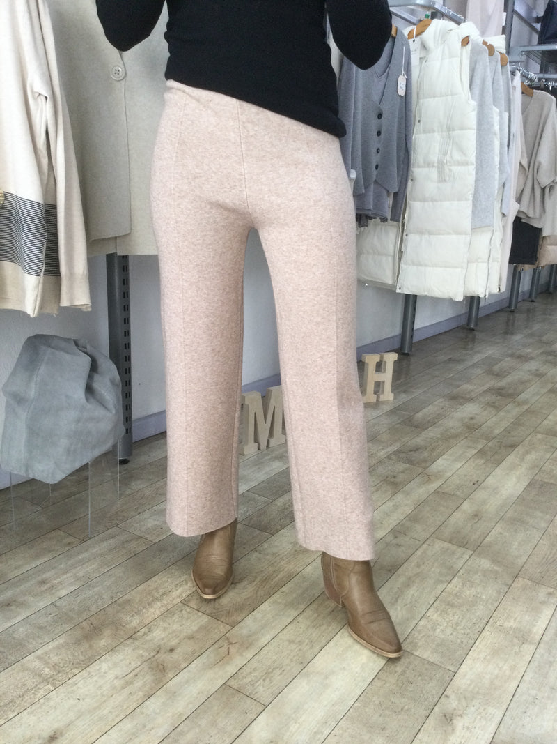 WIDE LEG KNITTED TROUSERS