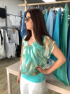 JERSEY WAIST SILK TOP