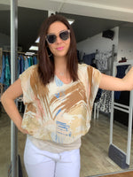 JERSEY WAIST SILK TOP