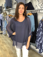 BATWING SILK TOP