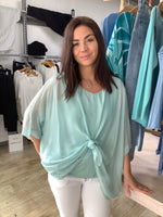 BATWING SILK TOP