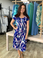 BRUSHSTROKE MIDI DRESS