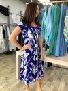 BRUSHSTROKE MIDI DRESS