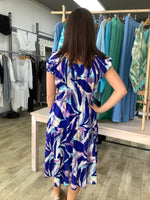 BRUSHSTROKE MIDI DRESS