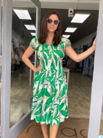 BRUSHSTROKE MIDI DRESS