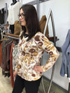 FLORAL VEE NK SOFT KNIT