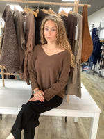 V-NK SEAM SLV TOP