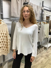 V-NK SEAM SLV TOP