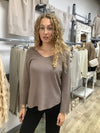 V-NK SEAM SLV TOP