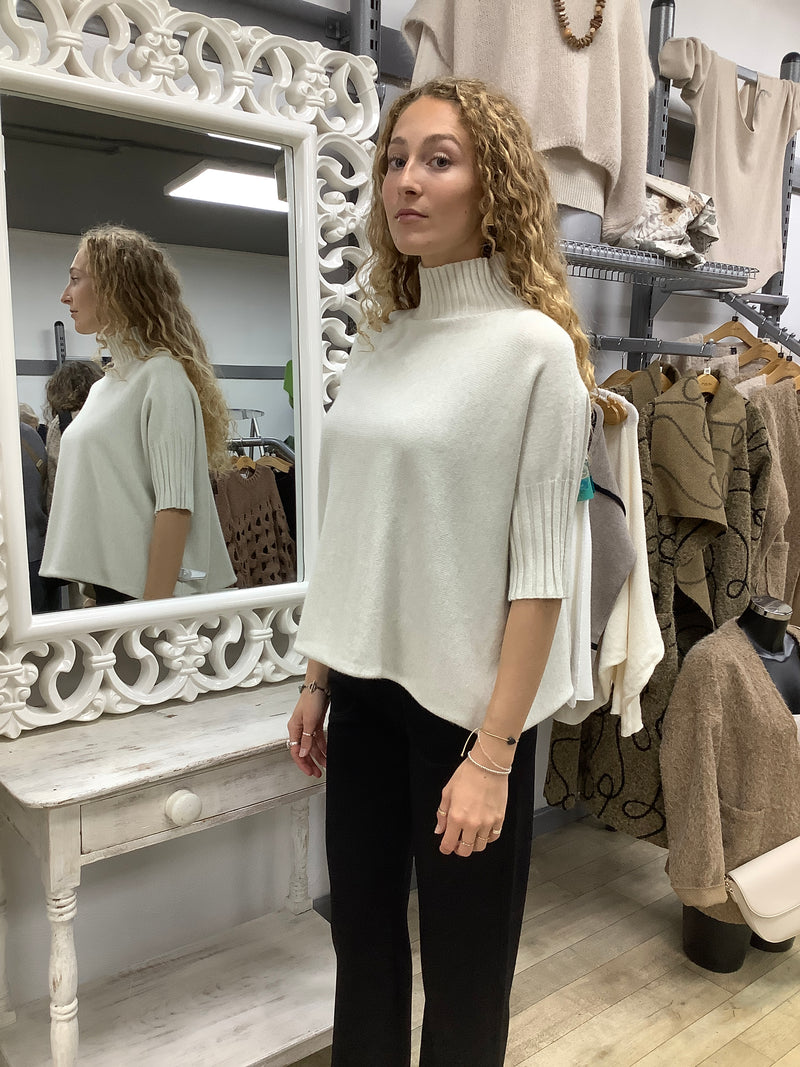 RIB HI-NK S/S KNIT