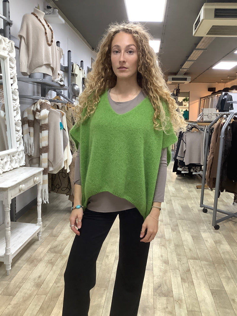 MOHAIR DROP SHLD KNIT