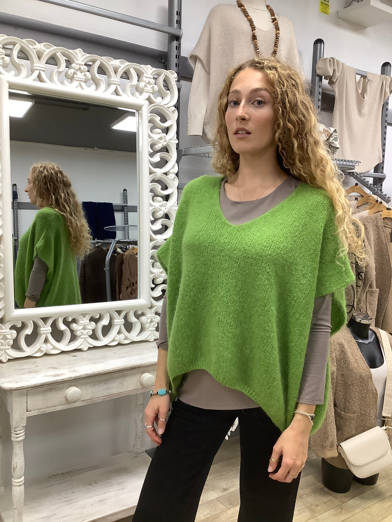 MOHAIR DROP SHLD KNIT