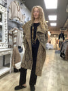 OPEN WATERFALL PRINT COAT