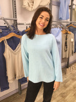 SCOOP NECK SEAM SLV TOP