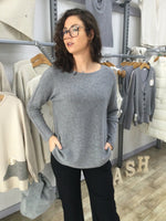 SCOOP NECK SEAM SLV TOP