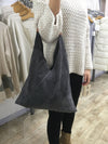 LEATHER STRAP HOBO BAG