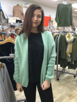 PLAIN MOHAIR CARDI