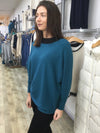 RIB BATWING KNIT TOP