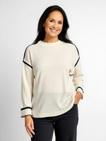 PIPED KNIT TOP