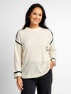 PIPED KNIT TOP