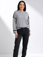 PIPED KNIT TOP
